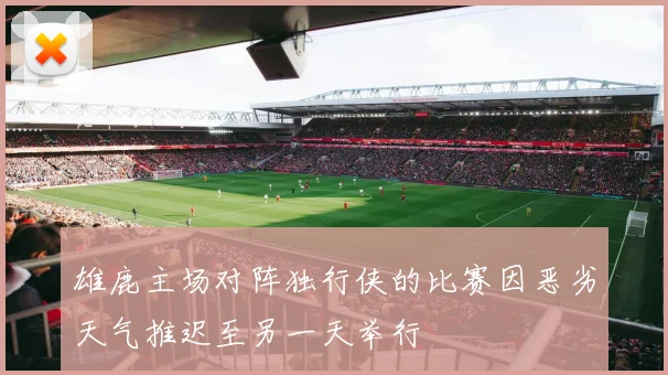 雄鹿主场对阵独行侠的比赛因恶劣天气推迟至另一天举行